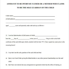 A written document containing firm statements.