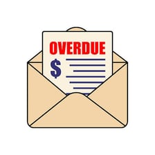 An unpaid bill representing money that is owing.
