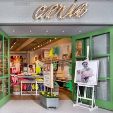 An Aerie retail storefront displaying the brand name