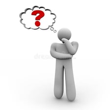 A person pausing before answering a question.
