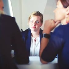 Two people having a conversation