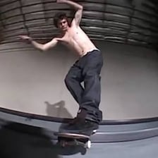 A person reacting enthusiastically to an impressive skateboard trick