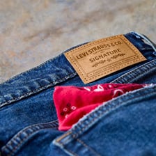 Levi Strauss denim clothing and company branding