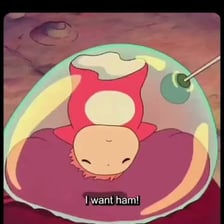 Ponyo, the goldfish character from the animated film