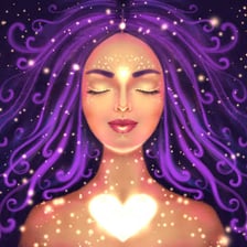 A person depicted with a soft glowing aura around them