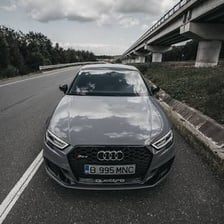 Audi automobile displaying the four-ring logo