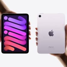 An Apple iPad mini tablet