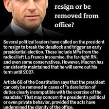 A political leader leaving office after being removed from power
