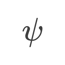 The uppercase Greek letter psi, shaped like a trident