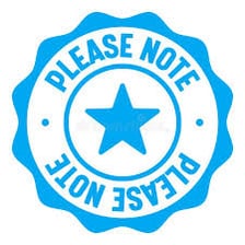 A formal notice drawing attention to important information.