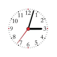 A close-up of an analog clock showing the second hand