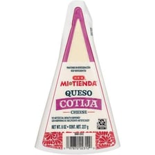 Wedge of crumbly Cotija cheese
