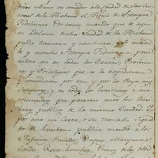A historical-looking document representing an official decree.