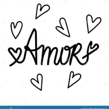 The Spanish word “amor” displayed with a heart symbol.