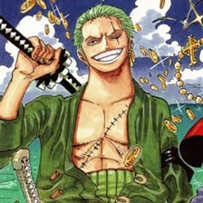 Characters from the animated series One Piece.