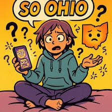 A surreal internet-style image associated with the Ohio meme.