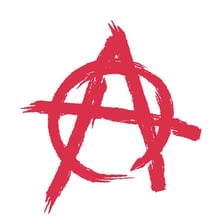 A simple illustration associated with political anarchy
