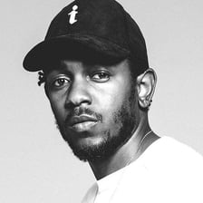 Portrait of rapper Kendrick Lamar