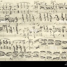 A musical score representing a major composition.