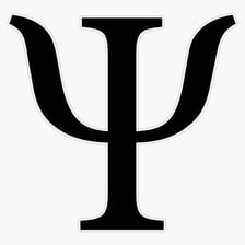 Uppercase and lowercase Greek psi symbols, each shaped like a trident.
