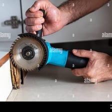 A person putting a tool to practical use