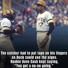 Baseball imagery associated with Dock Ellis and the documentary about his LSD story.