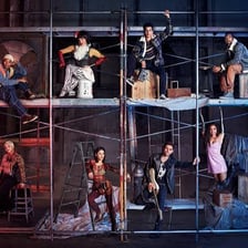 A stage production of the musical Rent
