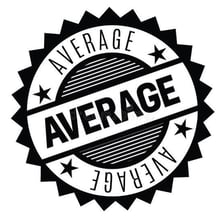 Illustration representing an average or mediocre result