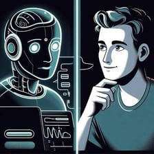An illustration representing low-quality automated digital content.