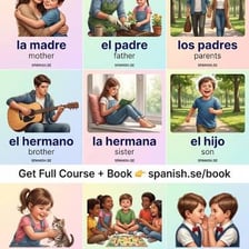 Family members representing aunts in a Spanish-speaking setting.