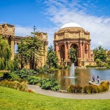 Visitors at a popular attraction that is considered a must-do activity.
