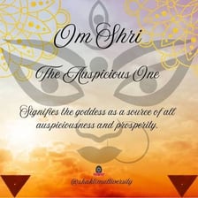The honorific Sri used before a South Asian name.