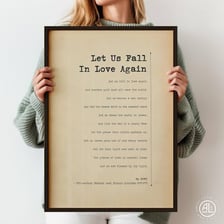A handwritten romantic poem presented as a message from an admirer