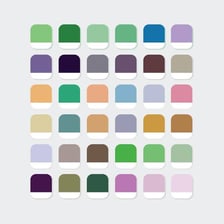 A collection of color swatches in varied tones