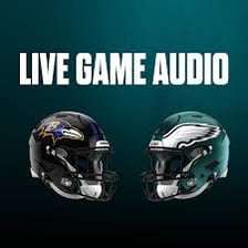 Philadelphia Eagles players in an NFL game.