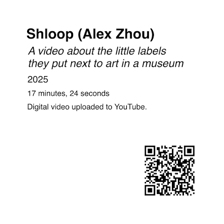A museum label showing an approximate date preceded by “circa”
