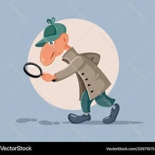 Detective investigating a lead based on an intuition