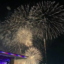 A spectacular fireworks display illustrating something remarkable.