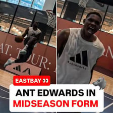 A prominent basketball player standing on an NBA court.