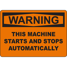 A machine stopped and no longer in motion.