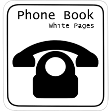 A printed white-pages telephone directory