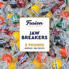 Colorful hard round jawbreaker candies
