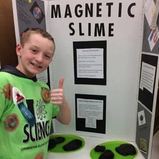 A science demonstration capturing a viewer's interest