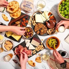 A plate holding an assortment of special treats