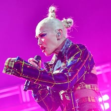 Gwen Stefani performing on stage