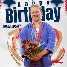 Ronda Rousey competing in judo