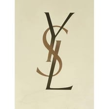 The YSL monogram associated with the Yves Saint Laurent fashion house.