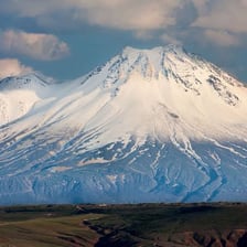 Mount Ararat rising above the surrounding landscape.