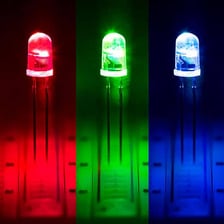 A glowing light source emitting light
