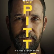 Promotional artwork for the television drama The Pitt featuring Noah Wyle.